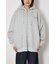 【UNISEX】エンボス W-ZIP ビッグ パーカー