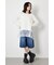 レースドッキングロングスリーブTシャツ