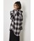 【UNISEX】フーディーチェックシャツ