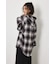 【UNISEX】フーディーチェックシャツ