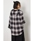 【UNISEX】フーディーチェックシャツ