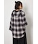 【UNISEX】フーディーチェックシャツ