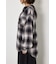 【UNISEX】フーディーチェックシャツ