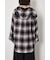 【UNISEX】フーディーチェックシャツ