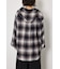 【UNISEX】フーディーチェックシャツ