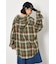 【UNISEX】フーディーチェックシャツ