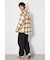 【UNISEX】フーディーチェックシャツ