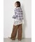 【UNISEX】フーディーチェックシャツ