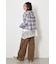 【UNISEX】フーディーチェックシャツ