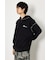 スウェットライクハーフzipフーディー