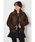 Suede look 2WAY ブルゾン