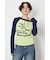ワンショルラグランメッセージロングTシャツ