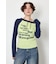 ワンショルラグランメッセージロングTシャツ