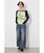 ワンショルラグランメッセージロングTシャツ