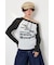 ワンショルラグランメッセージロングTシャツ