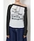 ワンショルラグランメッセージロングTシャツ