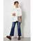 バックギャザードッキングロングTシャツ