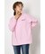 バックギャザードッキングロングTシャツ