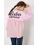 バックギャザードッキングロングTシャツ