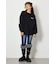 【UNISEX】ベアデニムアップリケスウェットトップス