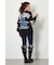 【UNISEX】ベアデニムアップリケスウェットトップス