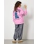 【UNISEX】ベアデニムアップリケスウェットトップス