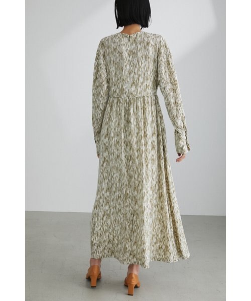 ワンピース 専用 5色展開/S-3Lサイズ》プリーツフレアワンピース【洗濯機OK/防