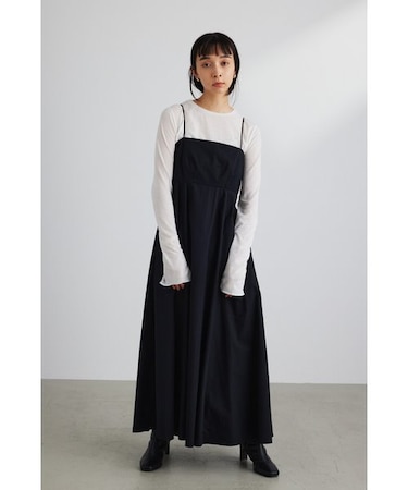 ボリュームフレアキャミワンピース｜スタイルミキサーの通販｜&mall（アンドモール）三井ショッピングパーク公式通販 専用☆着用期間短☆SNIDEL☆ボリュームキャミワンピース・ブラック