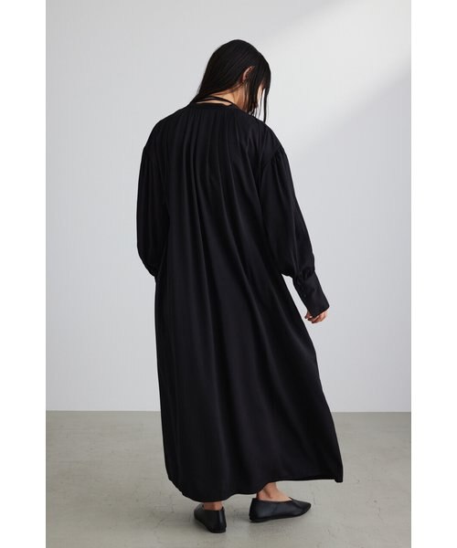 【みきたさん専用】Chaos　プルプギャザーワンピース　ブラック スピック＆スパン Spick & Span 《WEB限定追加2予約》HYUレース