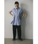 タックフレアノースリーブシャツ