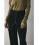 レイヤードジップアップニットパンツ