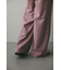 ハイウエスト2タックワイドパンツ