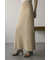 リネンミックスニットスカート