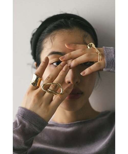 Andyページ❗️バングル２つ、リング１つの３点セット Nothing And Others/ナッシングアンドアザーズ/Double line bangle