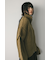 レイヤースリーブジップニットカーデ