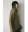 レイヤースリーブジップニットカーデ