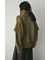 レイヤースリーブジップニットカーデ