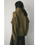 レイヤースリーブジップニットカーデ