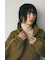 レイヤースリーブジップニットカーデ