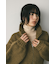 レイヤースリーブジップニットカーデ