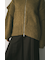 レイヤースリーブジップニットカーデ