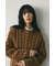 ケーブルニュアンススリーブニット