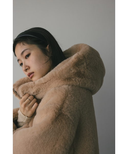 フーディーファーコート｜スタイルミキサーの通販｜&mall（アンド