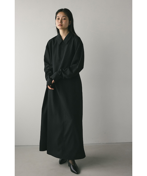 メッシュレイヤードシャツワンピース｜スタイルミキサーの通販