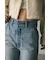 カットオフセンタープレスデニム