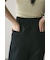 カットオフハイウエストワイドパンツ