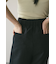 カットオフハイウエストワイドパンツ