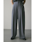 カットオフハイウエストワイドパンツ