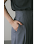 カットオフハイウエストワイドパンツ