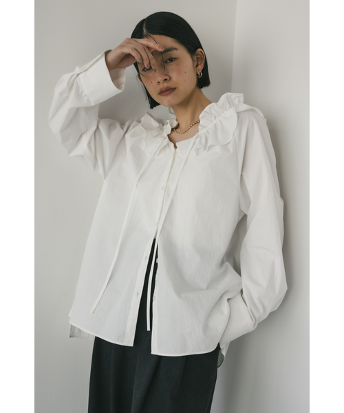 フリルカラーブラウス｜スタイルミキサーの通販｜&mall（アンドモール